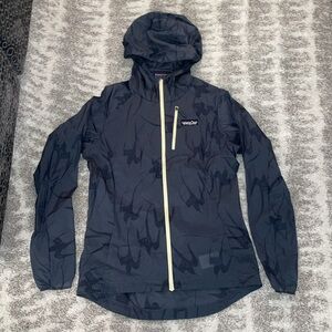 NWOT - PATAGONIA RUNNING JACKET HOUDINI TROPI BIRDS: PLUME GREY FOR WOMEN